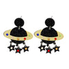 UFO Astronaut Star Earrings